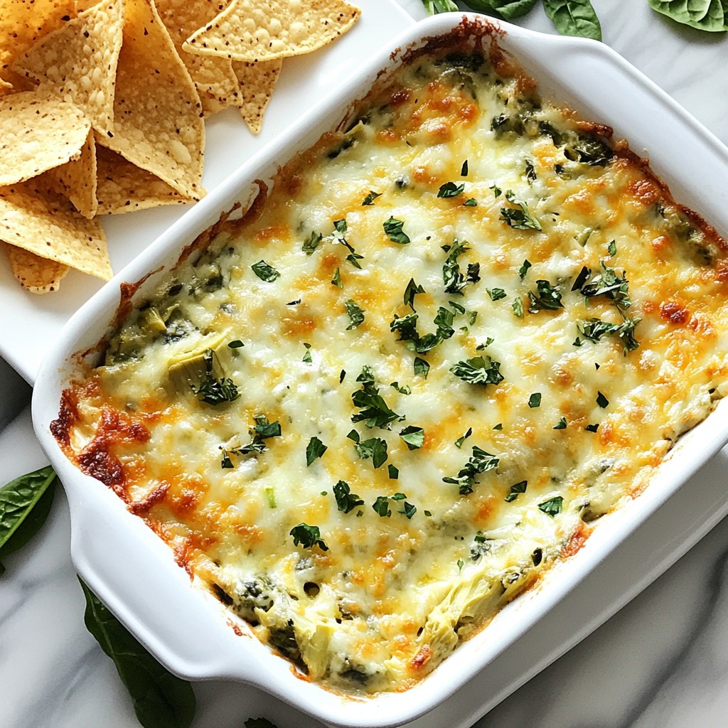 Creamy Spinach Artichoke Dip Flavorful and Rich Delight