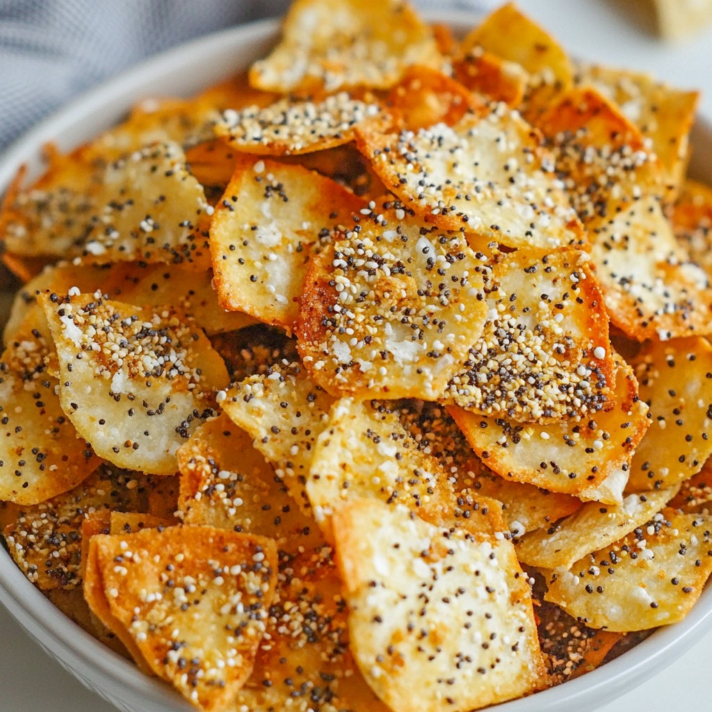 Crunchy Keto Everything Bagel Chips Delightful Snack