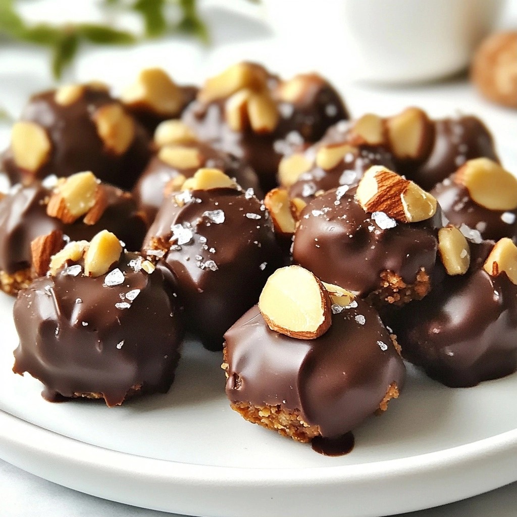 Crunchy Keto Dark Chocolate Almond Clusters Treat