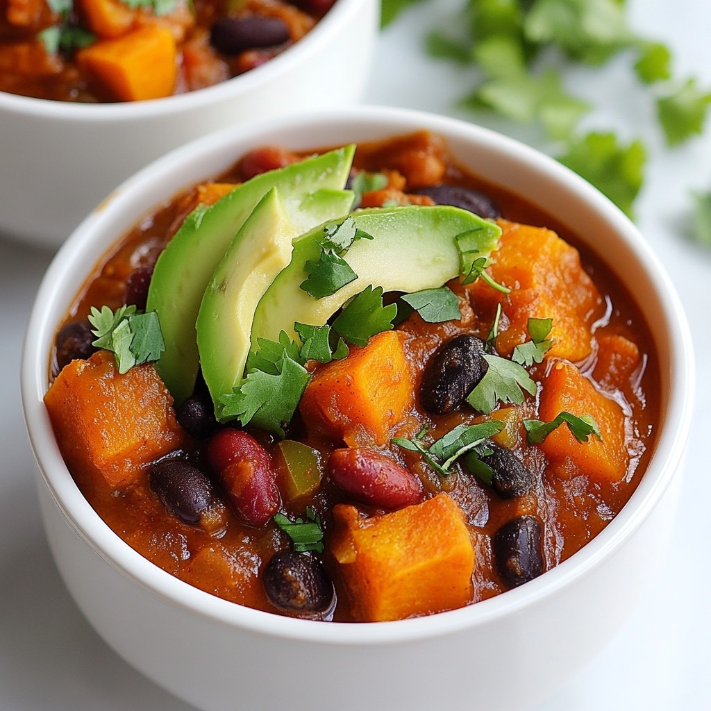 Vegan Sweet Potato Chili Flavorful and Hearty Dish