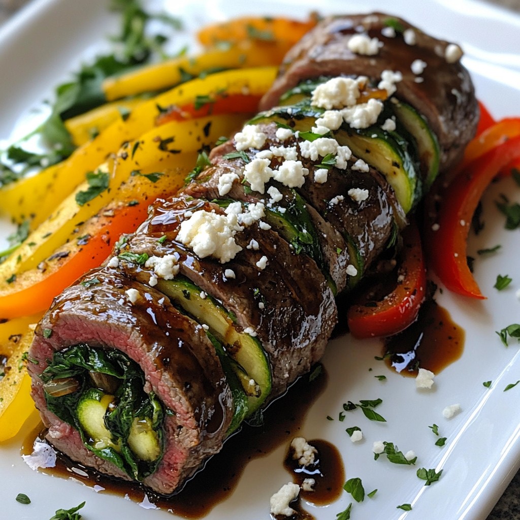 Balsamic Glazed Steak Rolls Savory and Simple Delight