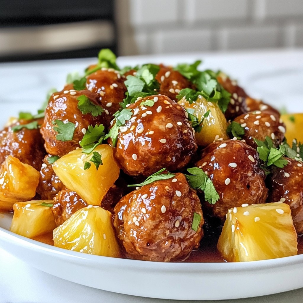 Sweet Chili Pineapple Meatballs Flavorful Dinner Delight
