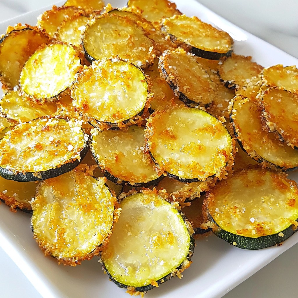 Crispy Keto Parmesan Zucchini Chips Easy Snack Idea