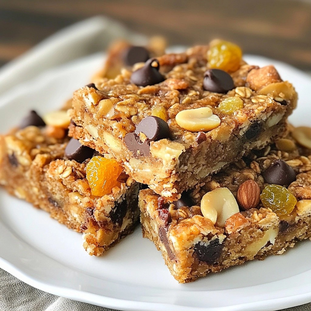 Granola Chocolate Chip Breakfast Bars Easy Recipe