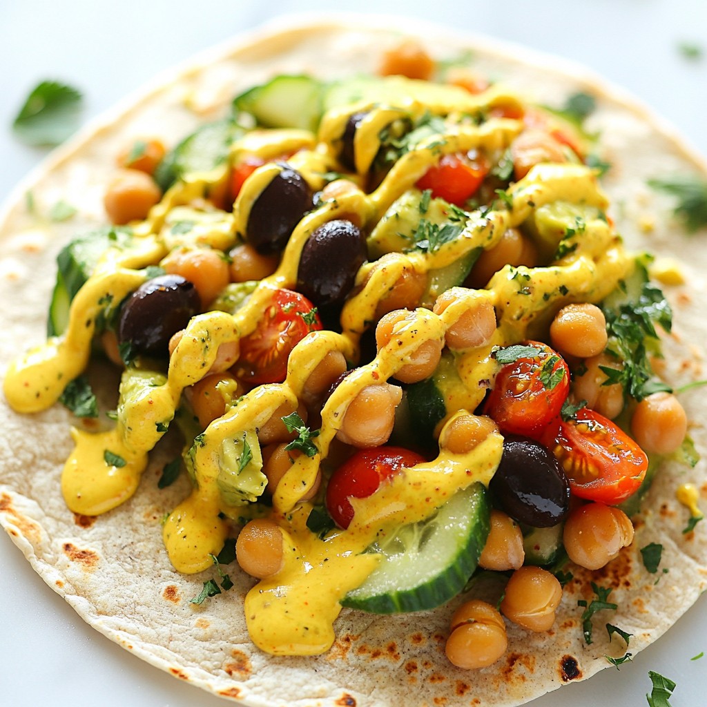 Mediterranean Chickpea Wraps Savory and Healthy Meal