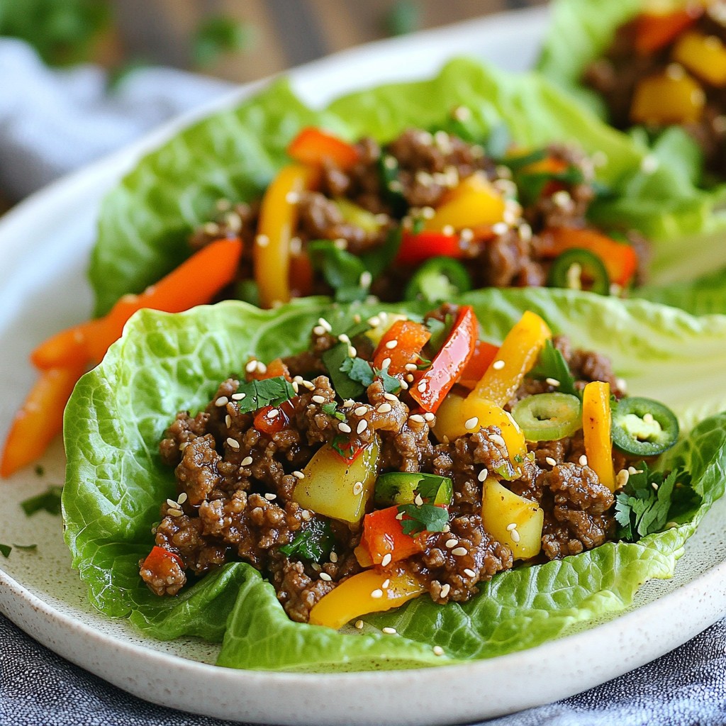 Korean BBQ Beef Lettuce Cups Tasty and Simple Recipe