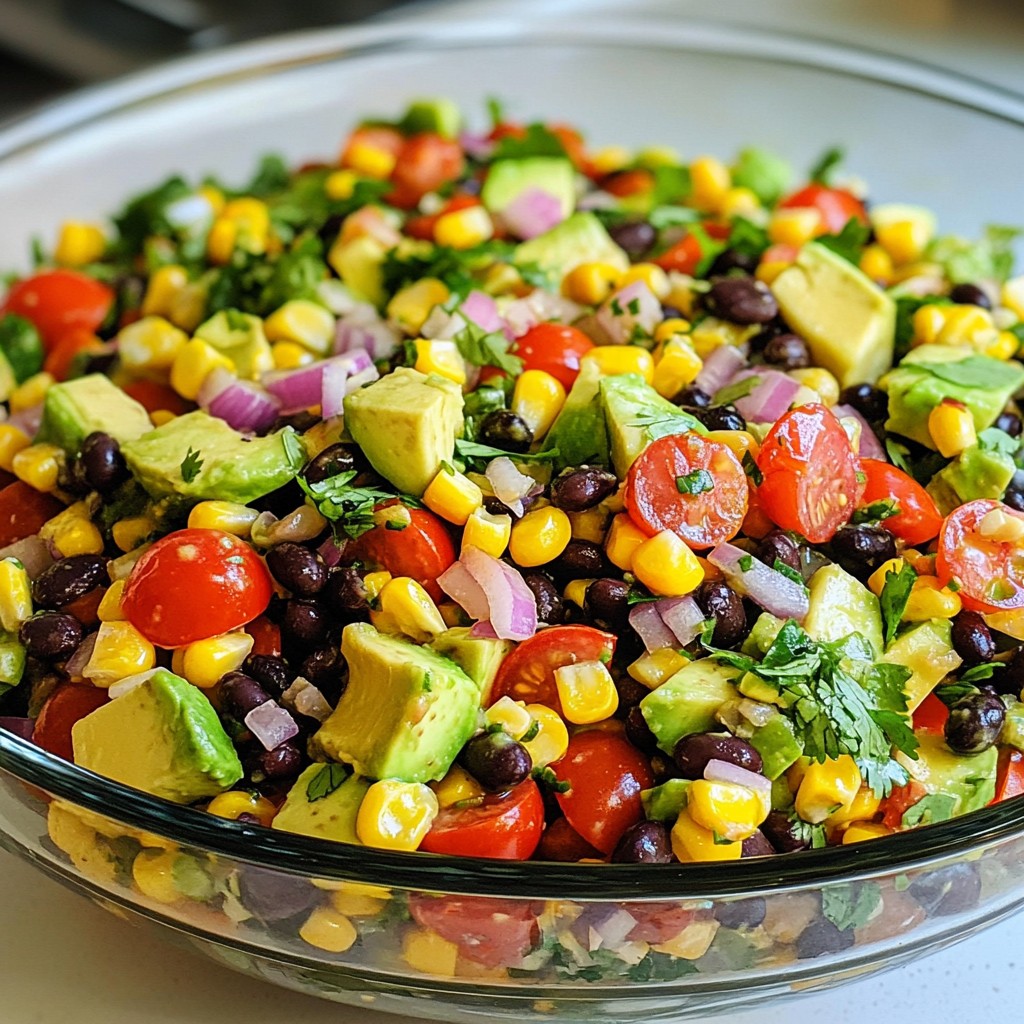 Savory Avocado Black Bean Corn Salad Recipe Guide