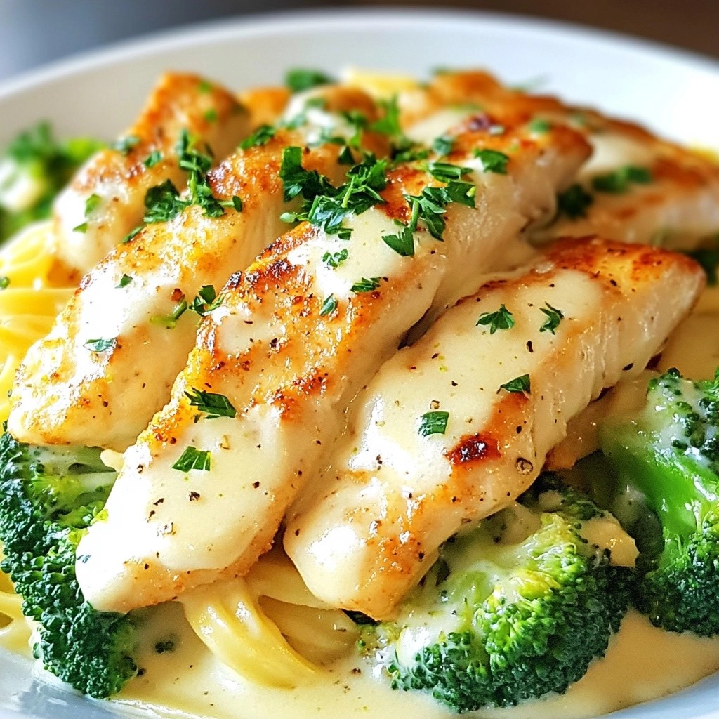 Easy Keto Chicken Broccoli Alfredo Quick and Tasty Meal