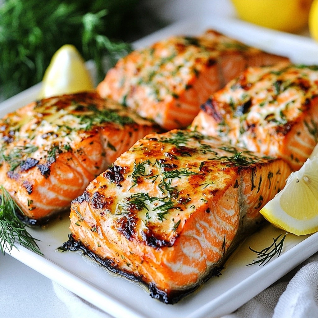 Savory Keto Lemon Herb Grilled Salmon Delight