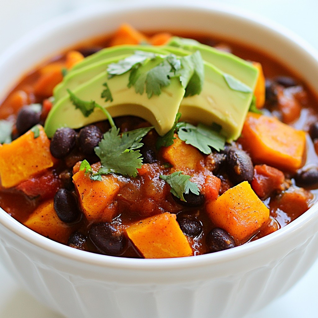 Sweet Potato Black Bean Chili Flavorful Comfort Dish