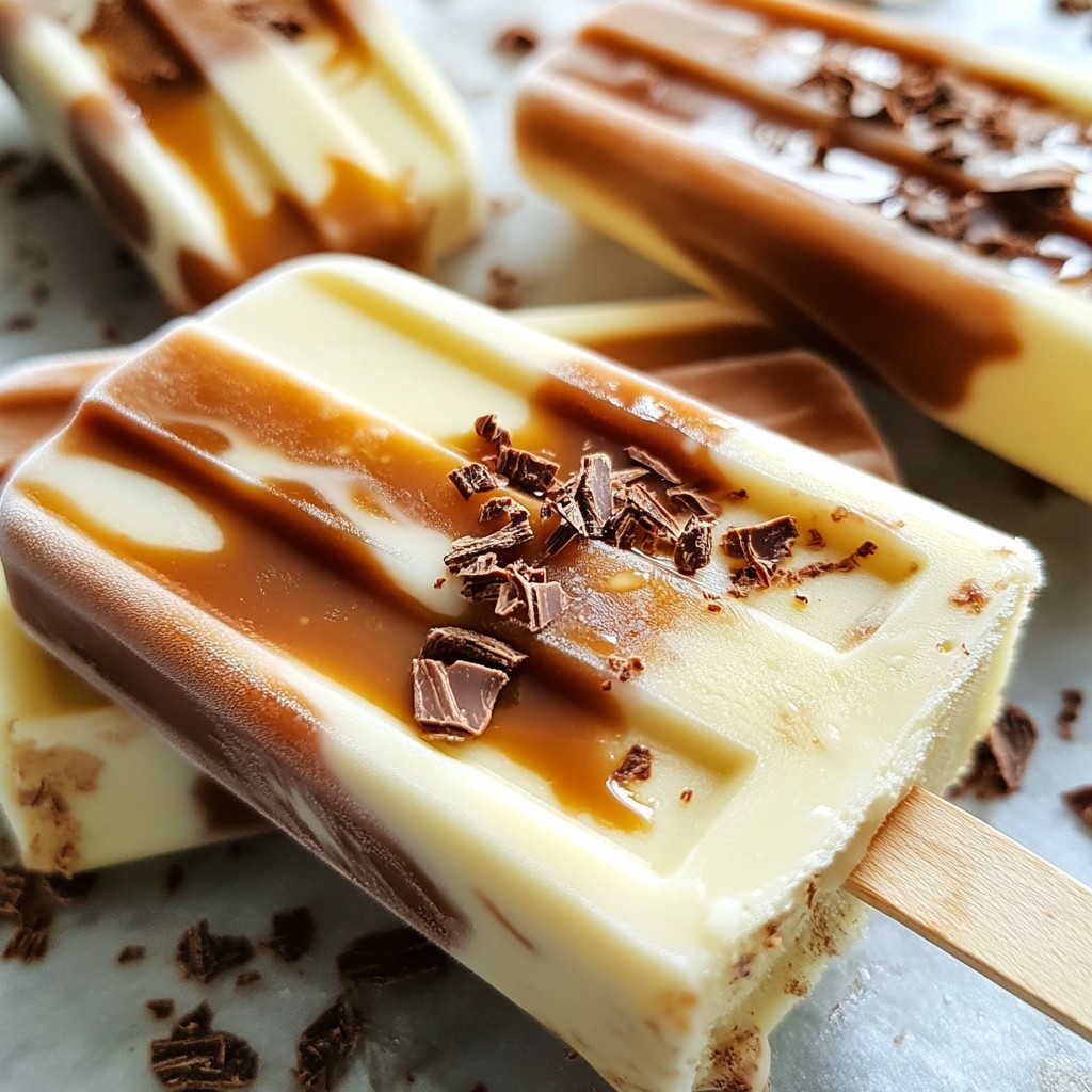 Iced Caramel Macchiato Pops Delightful and Creamy Treat