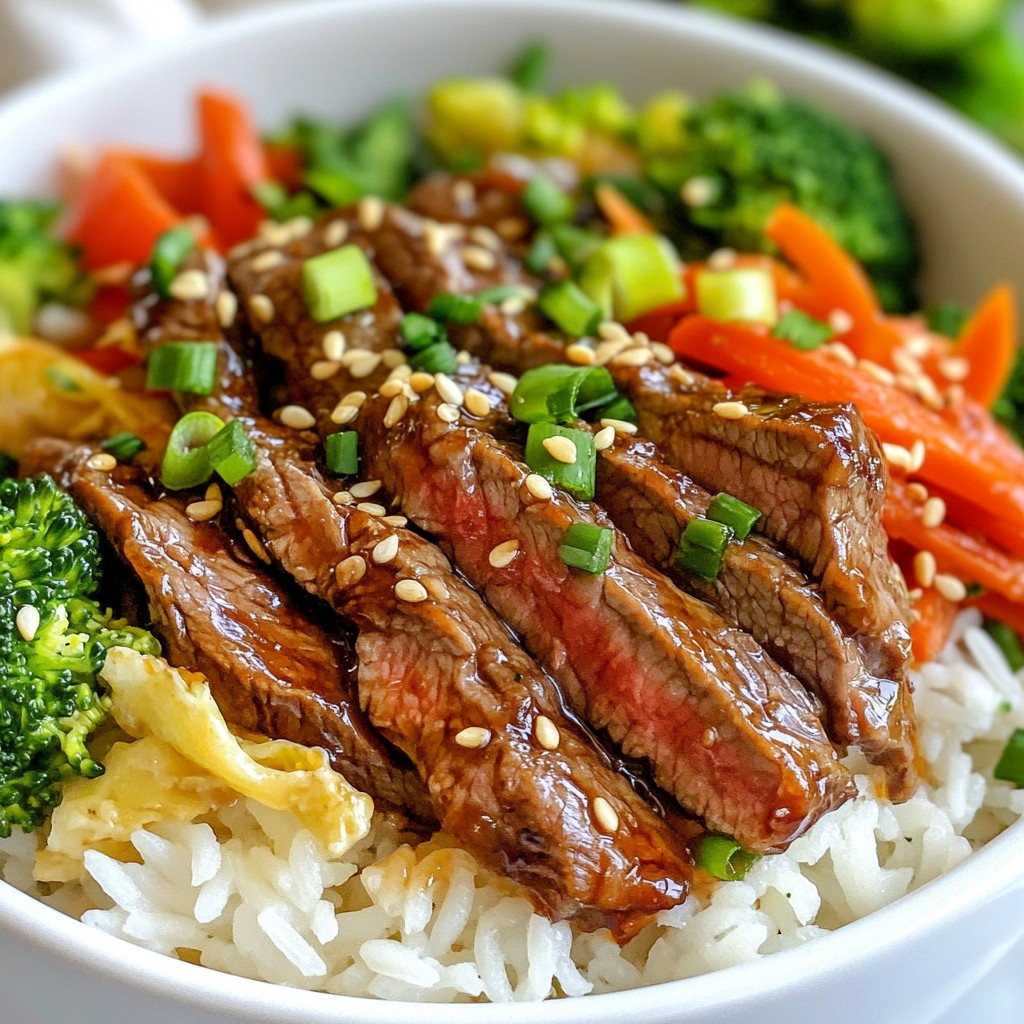 Teriyaki Steak Rice Bowls Flavorful and Quick Meal