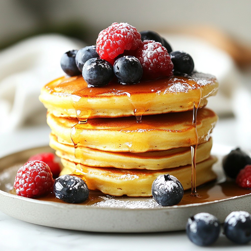 Lemon Ricotta Pancakes Fluffy and Delightful Recipe