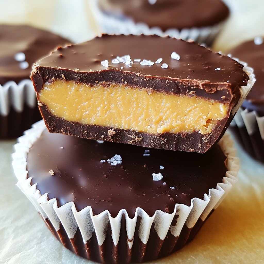 Rich Sugar-Free Chocolate Peanut Butter Cups Delight