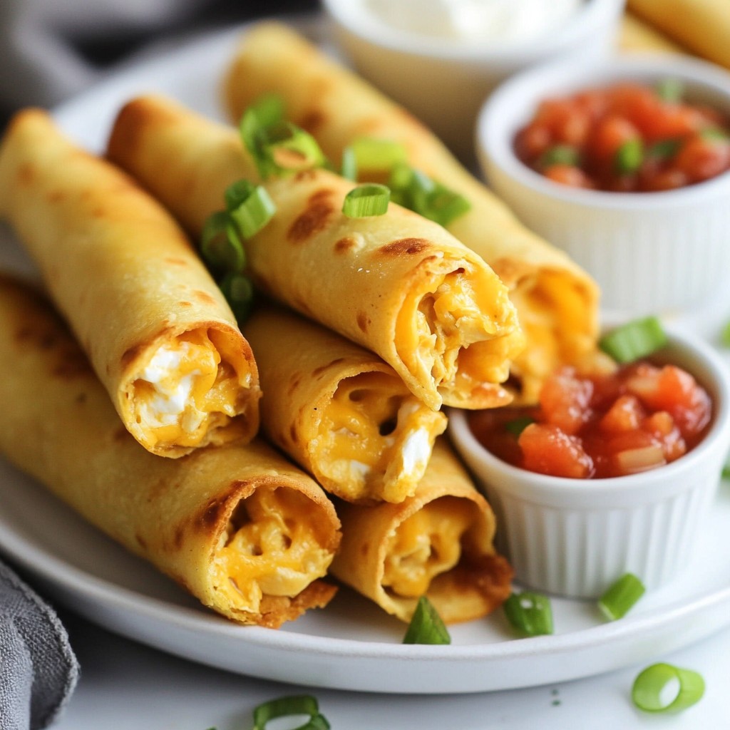 Creamy Ranch Chicken Taquitos Tasty Weeknight Meal