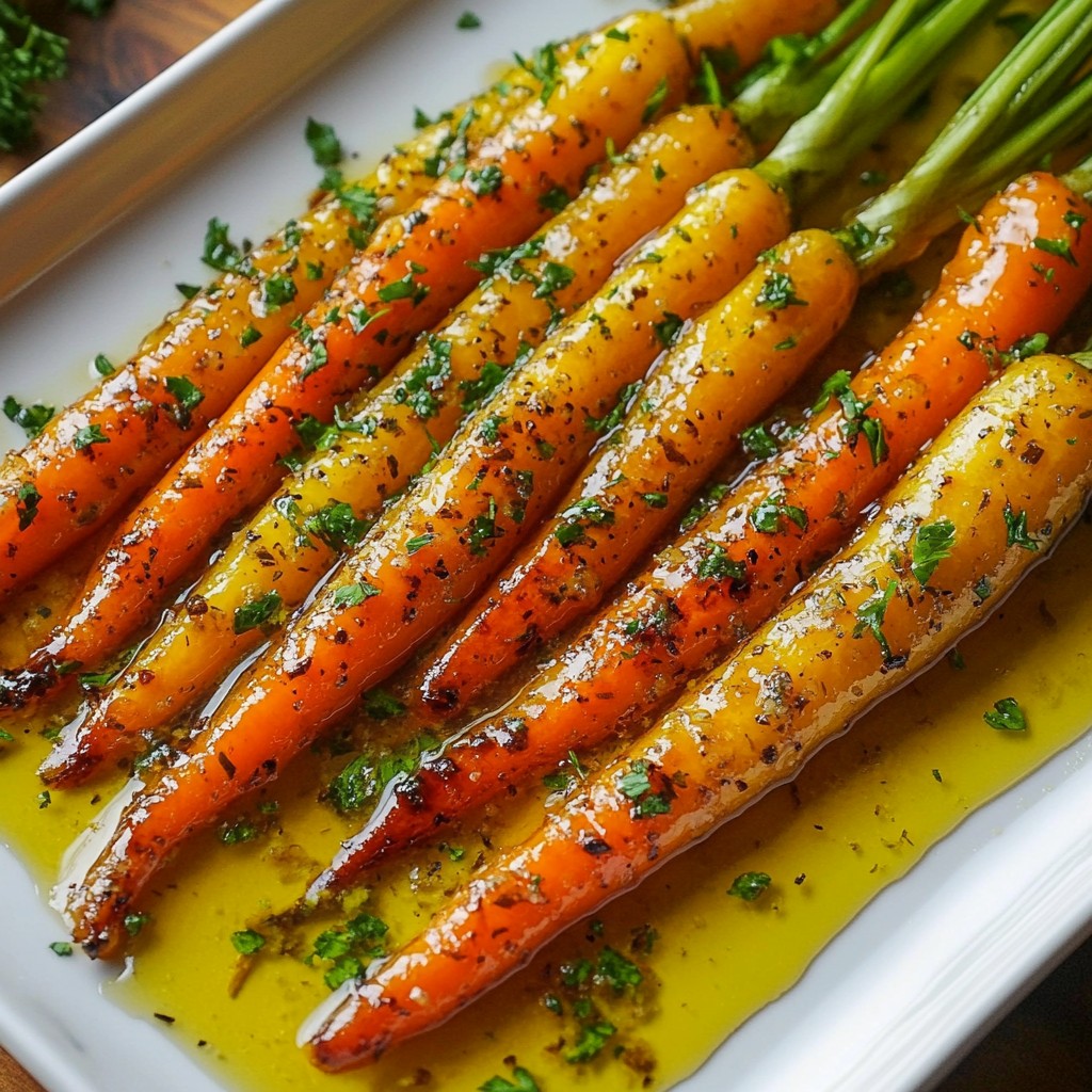 Honey Garlic Glazed Carrots Rich Flavorful Side Dish