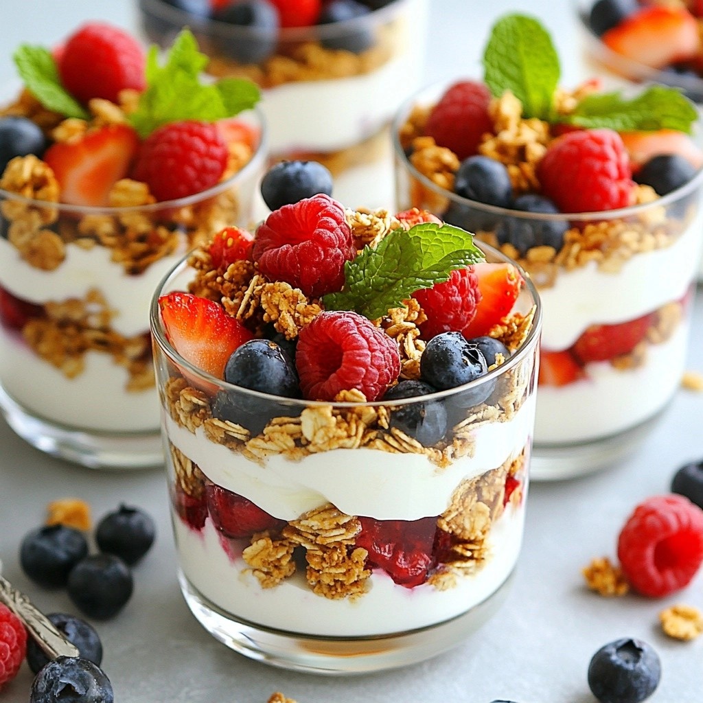 Creamy Sugar-Free Vanilla Berry Parfaits Delightful Treat