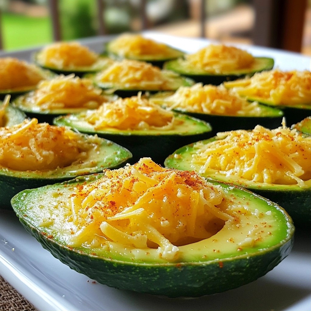 Savory Keto Cheddar Avocado Bites Quick and Easy Recipe