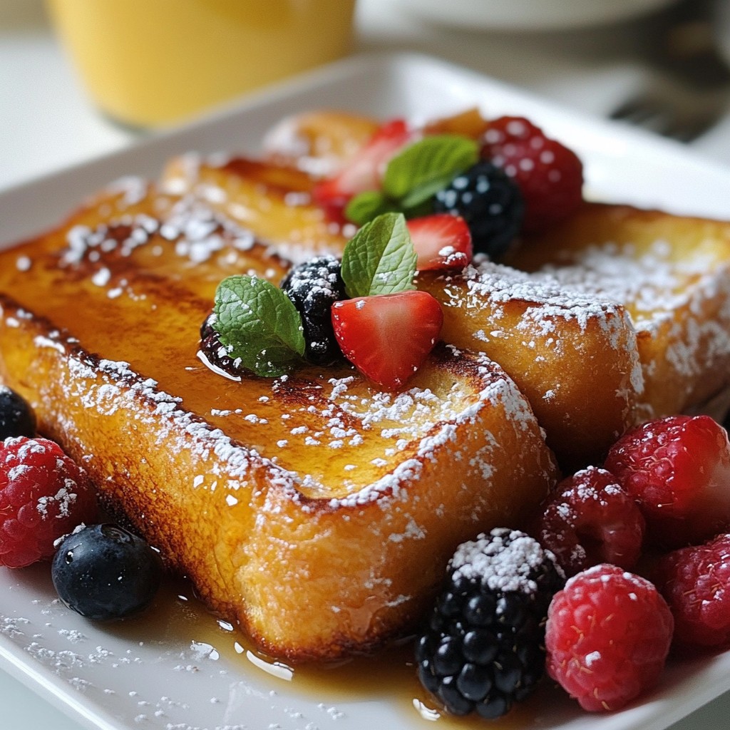 Vanilla Bean Creme Brulee French Toast Delight