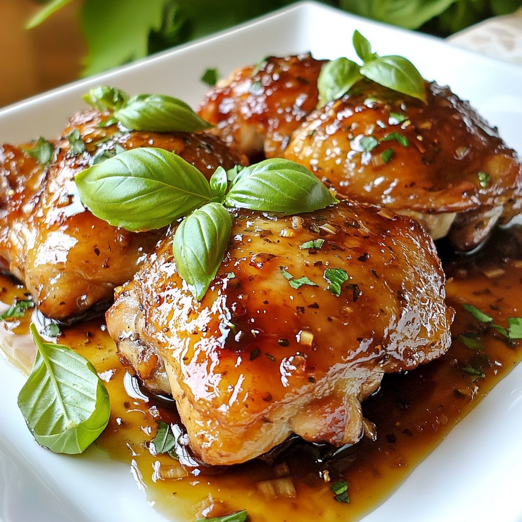Balsamic Glazed Chicken Thighs Flavorful Cooking Guide
