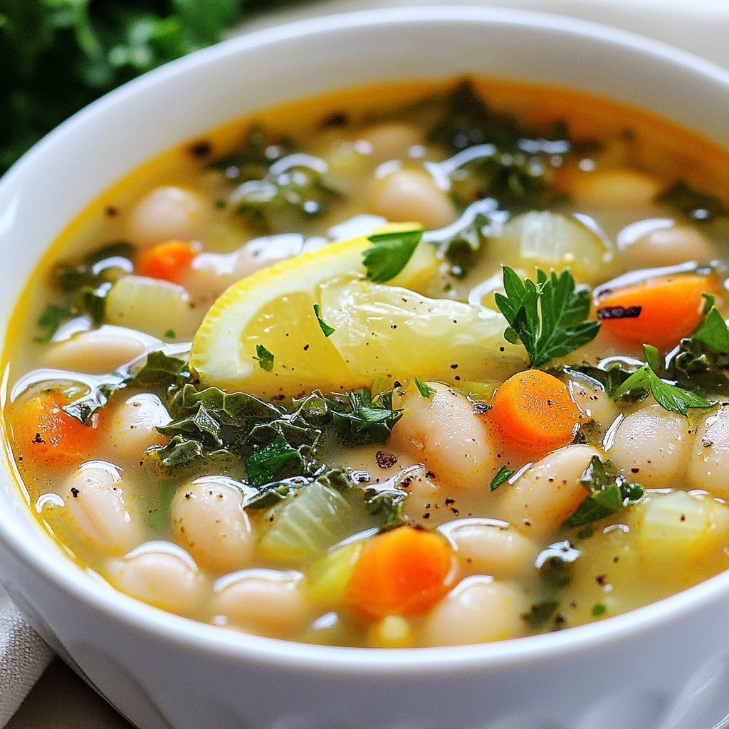 Tuscan White Bean Soup Hearty and Flavorful Delight