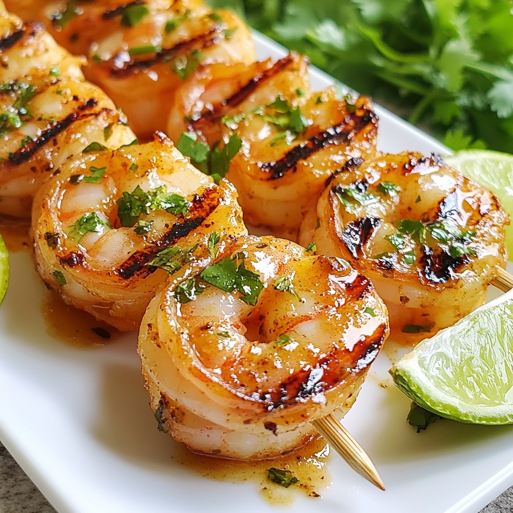 Chili Lime Grilled Shrimp Skewers Fresh and Zesty Dish