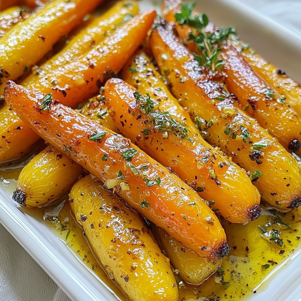 Garlic Butter Roasted Carrots Flavorful and Easy Side
