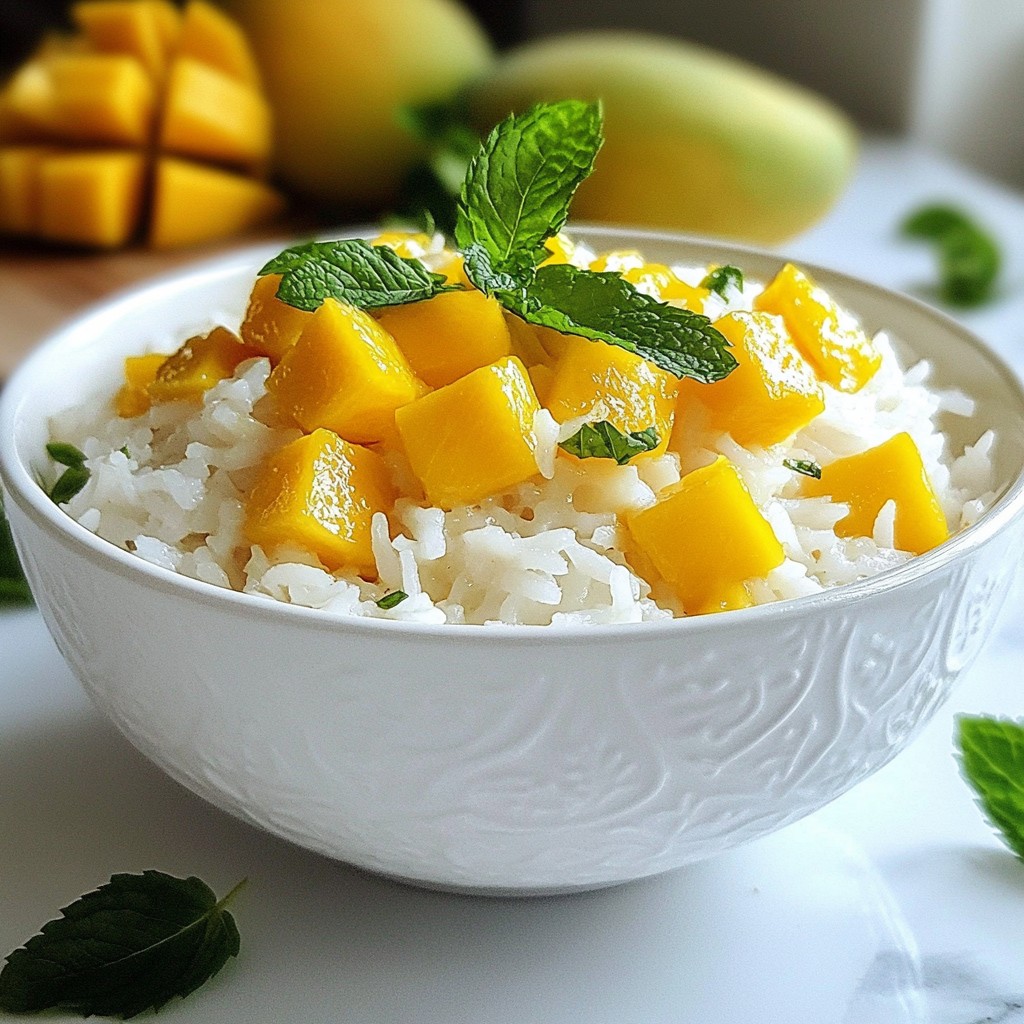 Thai Coconut Mango Rice Flavorful and Easy Recipe