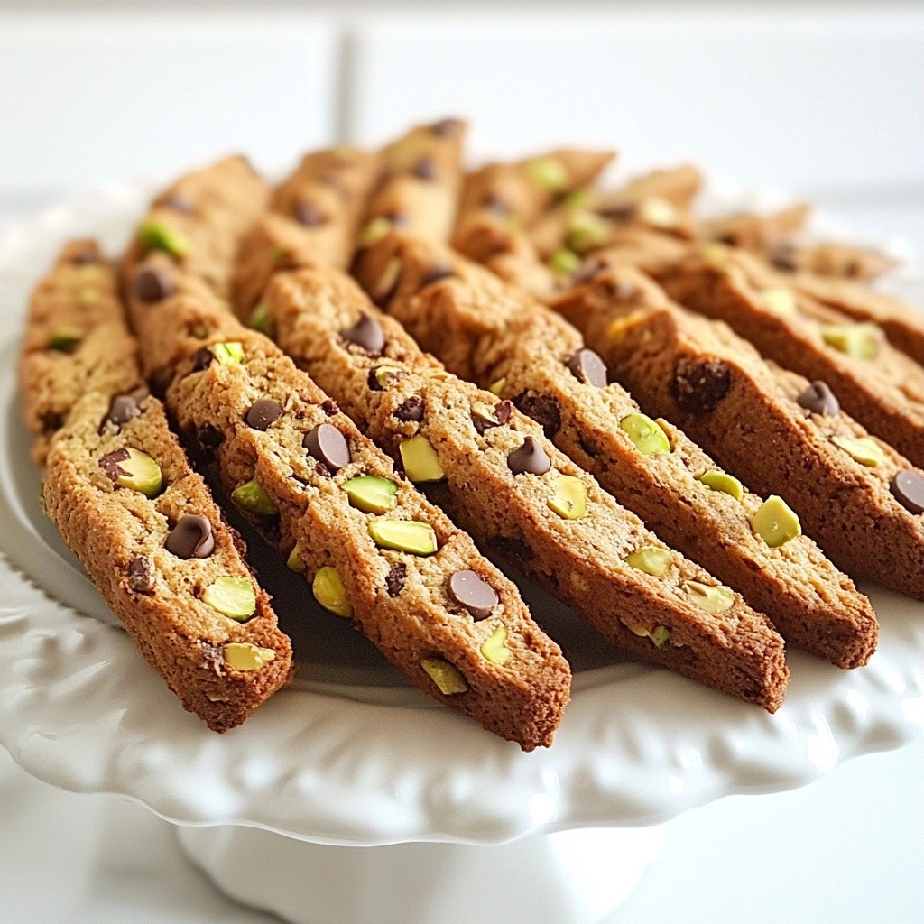 Crispy Chocolate Chip and Pistachio Biscotti Recipe