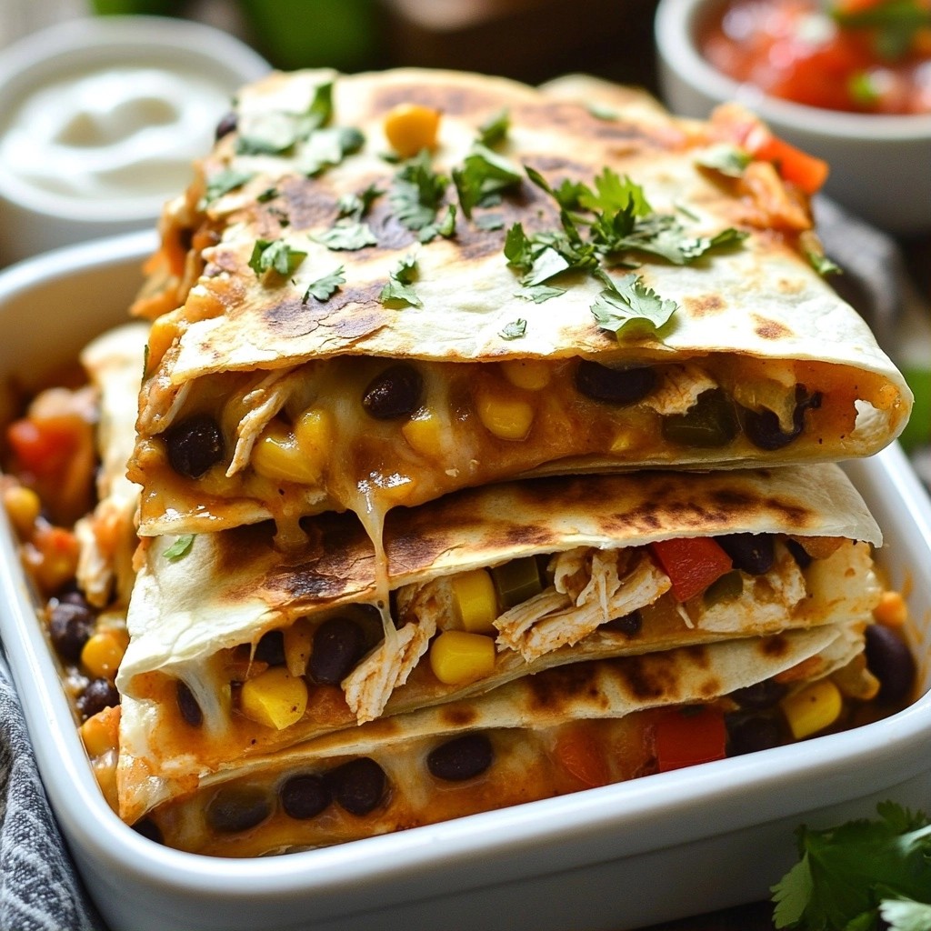 Cheesy Family Meals Pepper Jack Quesadilla Bake