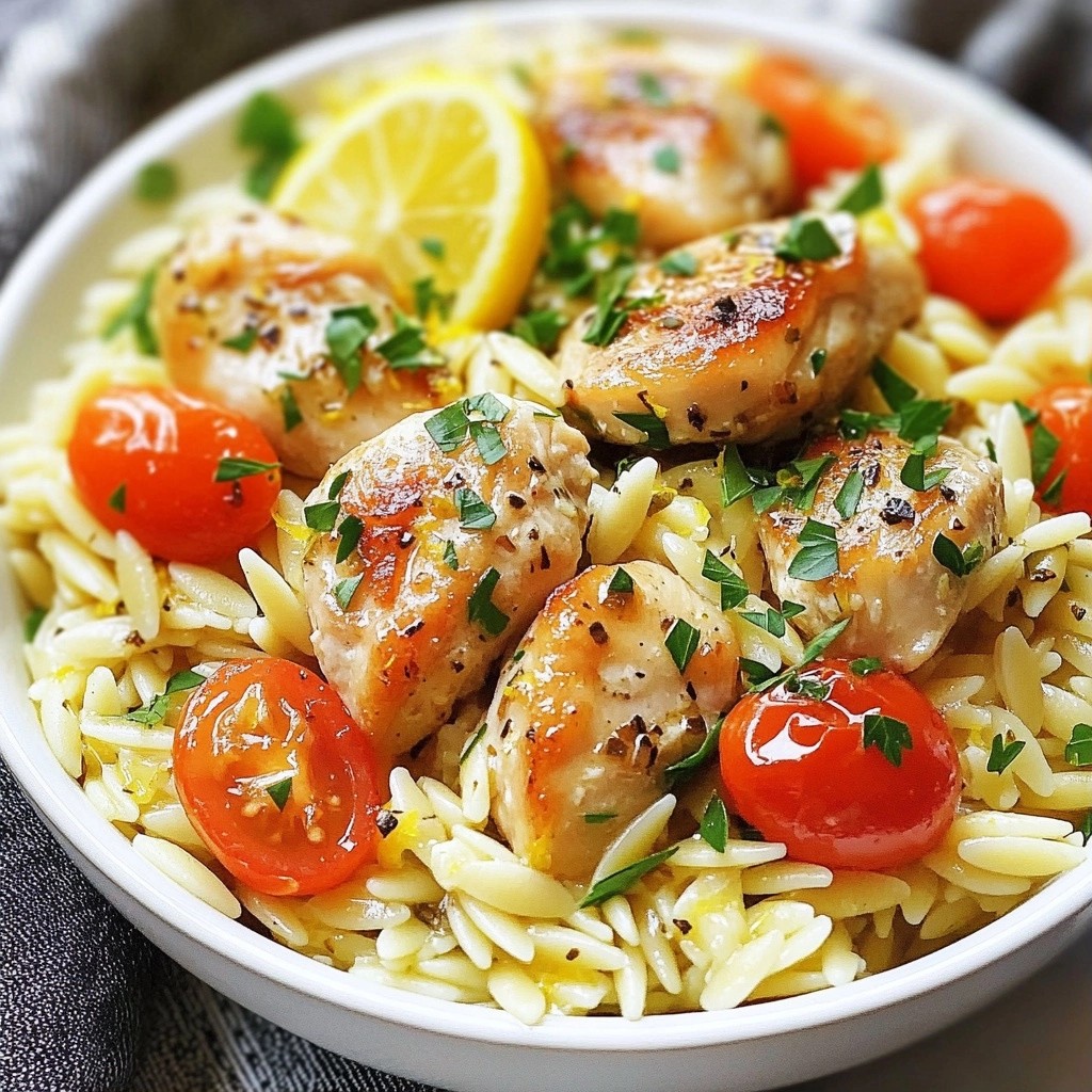 Flavorful One-Pot Recipes Lemon Herb Chicken Orzo