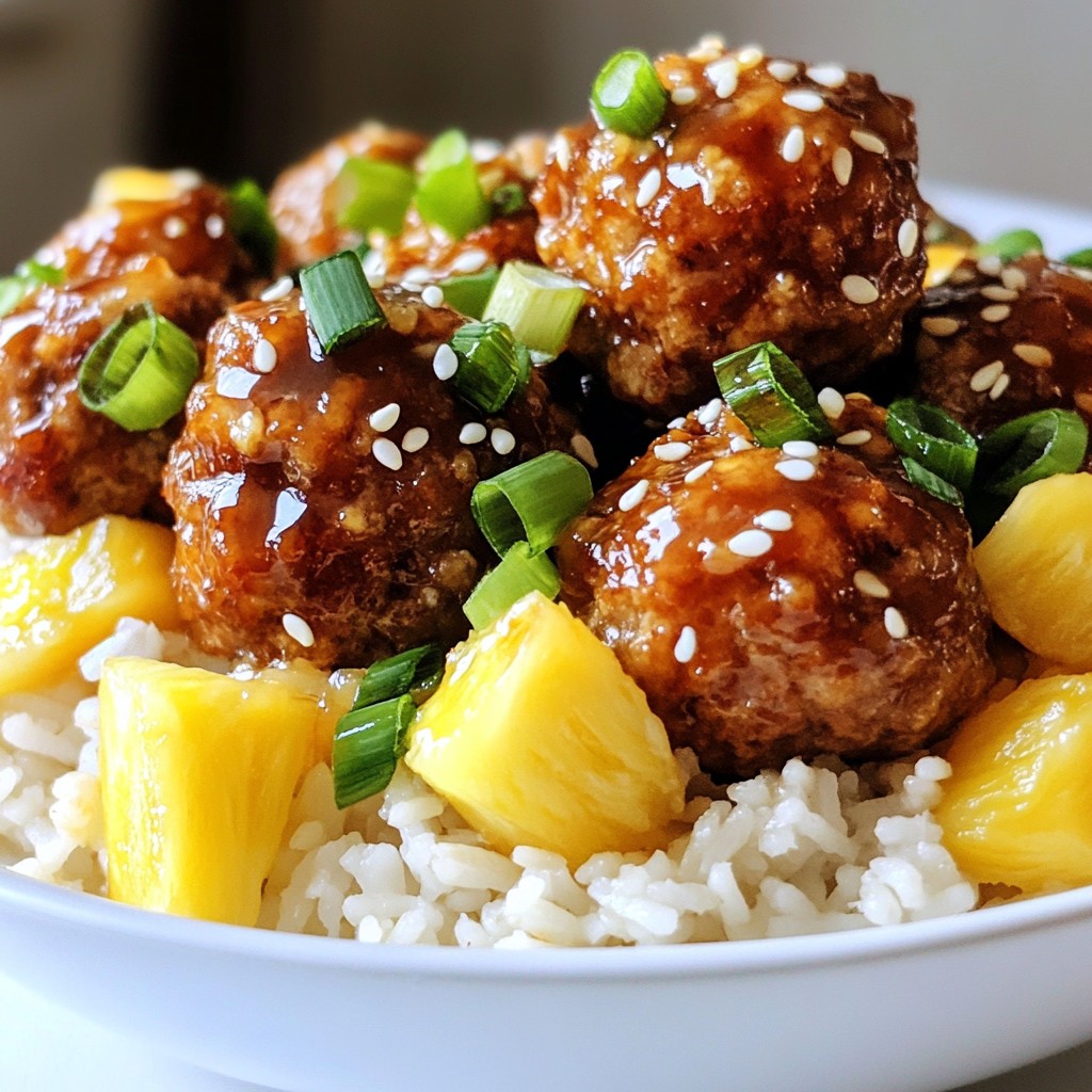 Pineapple Teriyaki Meatballs Flavorful and Easy Recipe