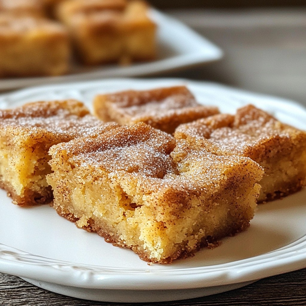 Brown Butter Snickerdoodle Blondies Delightful Treat