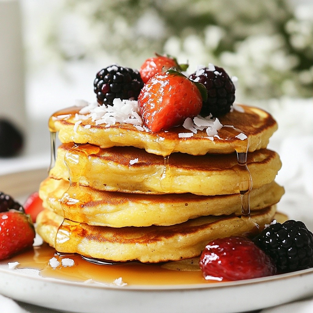 Fluffy Keto Coconut Almond Pancakes Easy Breakfast Treat