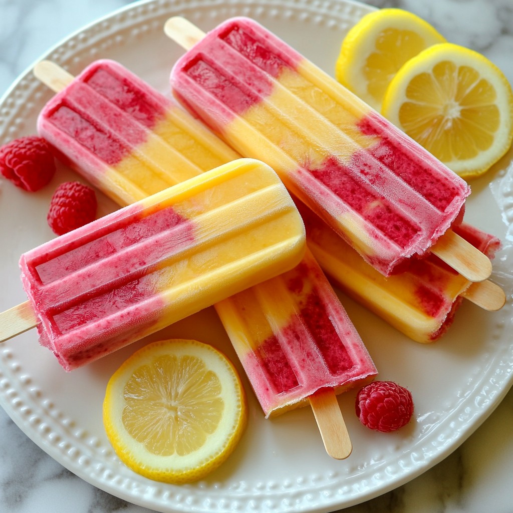 Raspberry Lemonade Popsicles Refreshing Summer Treat