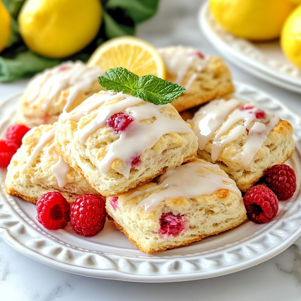 Raspberry Lemonade Scones Fluffy and Flavorful Treat