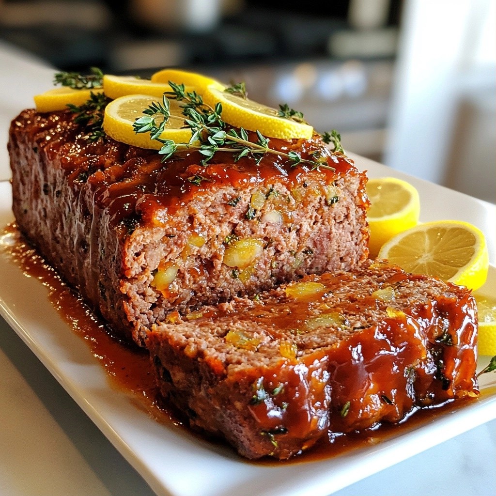 Savory Keto Lemon Thyme Turkey Meatloaf Recipe