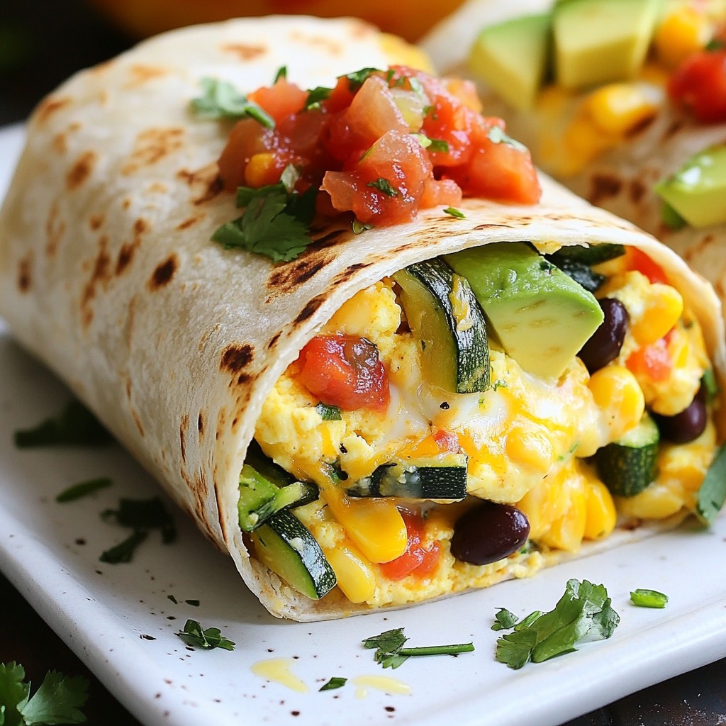 Loaded Veggie Breakfast Burritos for a Healthy Start