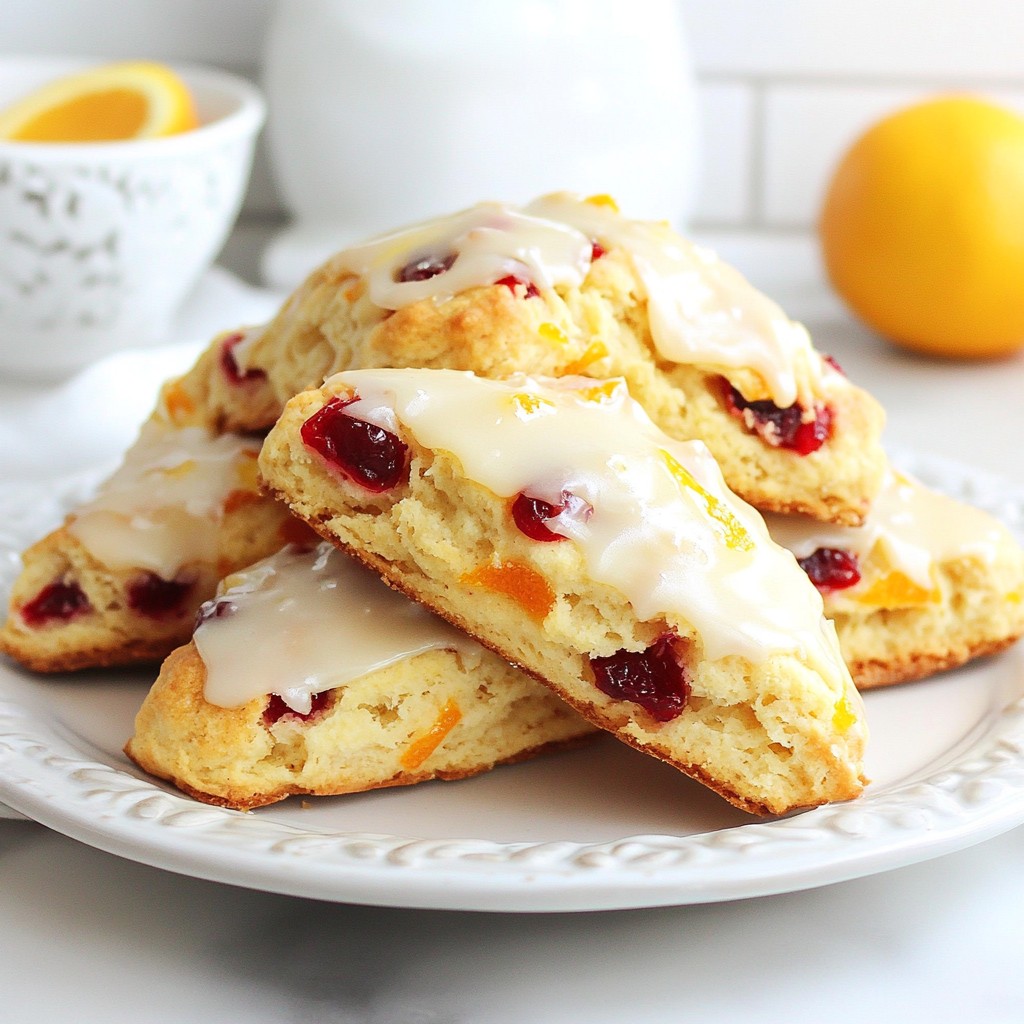 Cranberry Orange Scones Flavorful Breakfast Delight