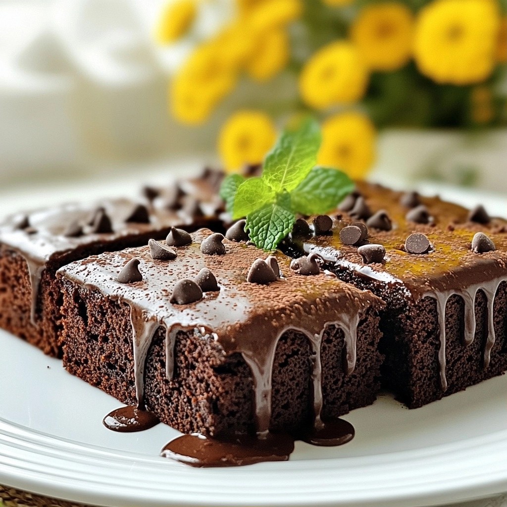 Moist Chocolate Zucchini Cake with Creamy Frosting