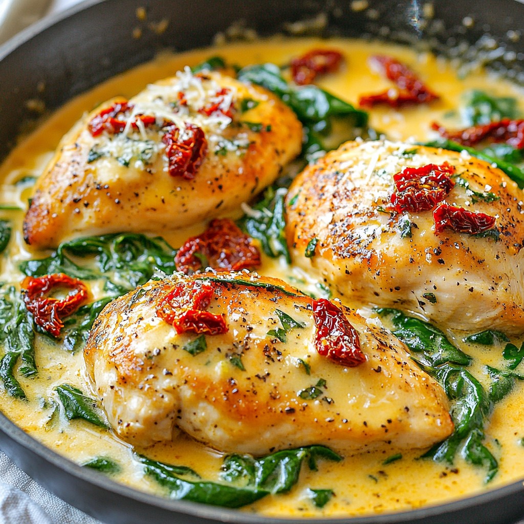 Savory Sun Dried Tomato Chicken Skillet Recipe