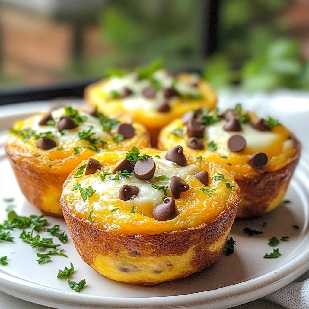 Fluffy Keto Chocolate Chip Egg Muffins Easy Recipe