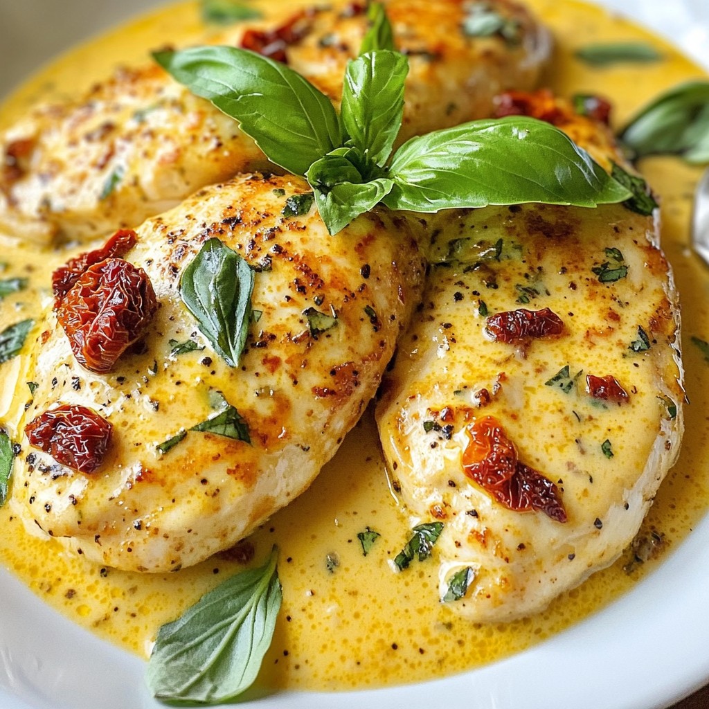 Creamy Sun-Dried Tomato Chicken Flavorful Dinner Dish