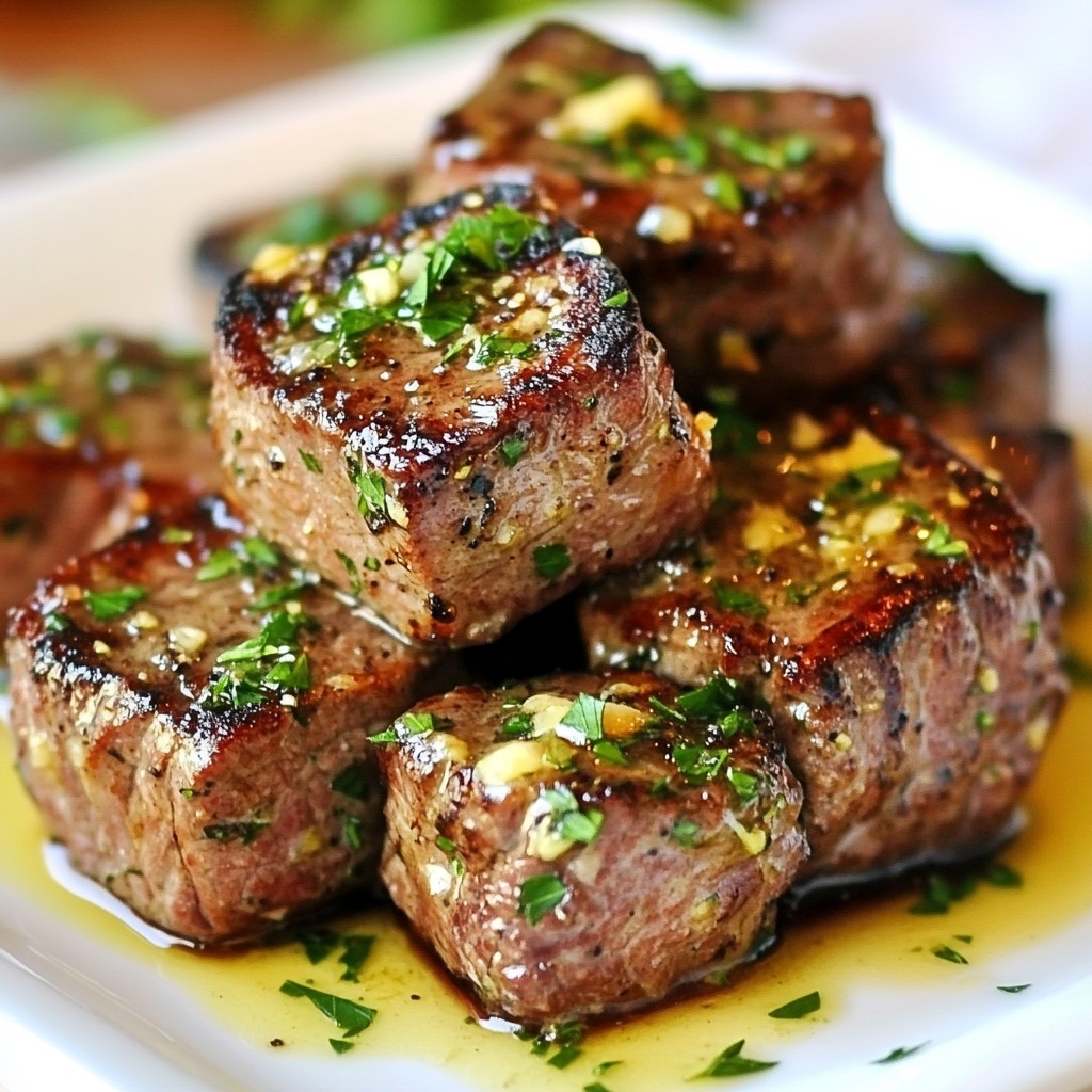 Garlic Herb Butter Steak Bites Savory and Easy Meal