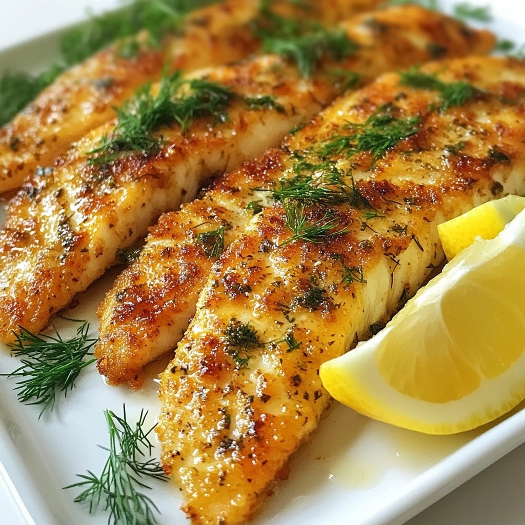 Herb-Crusted Keto Lemon Butter Tilapia Delightful Meal