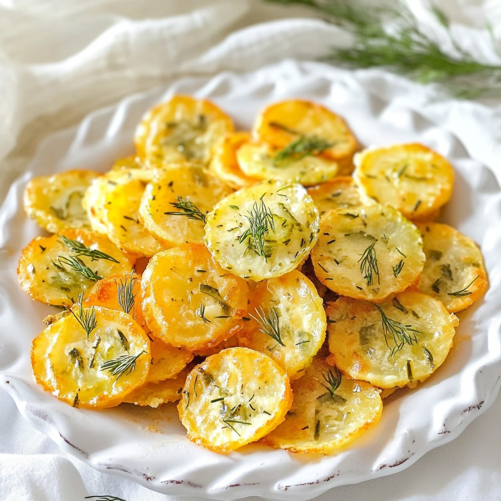 Crunchy Keto Dill Pickle Cheese Crisps Snack Delight