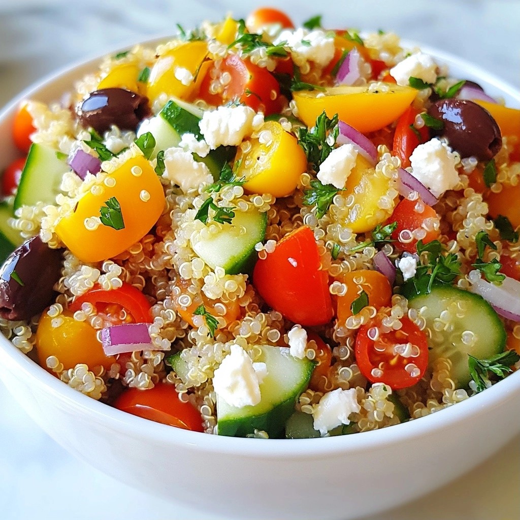 Fresh Healthy Dinners Mediterranean Quinoa Salad Flavors