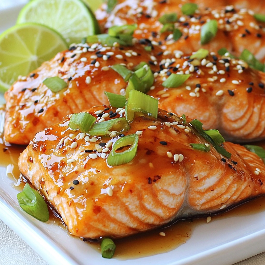 Savory Sesame Honey Glazed Salmon Easy and Delicious