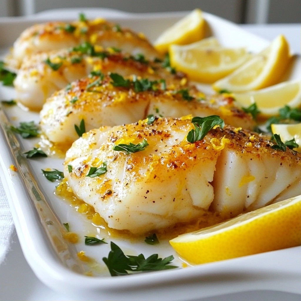 Healthy Dinners Baked Lemon Herb Cod Delight