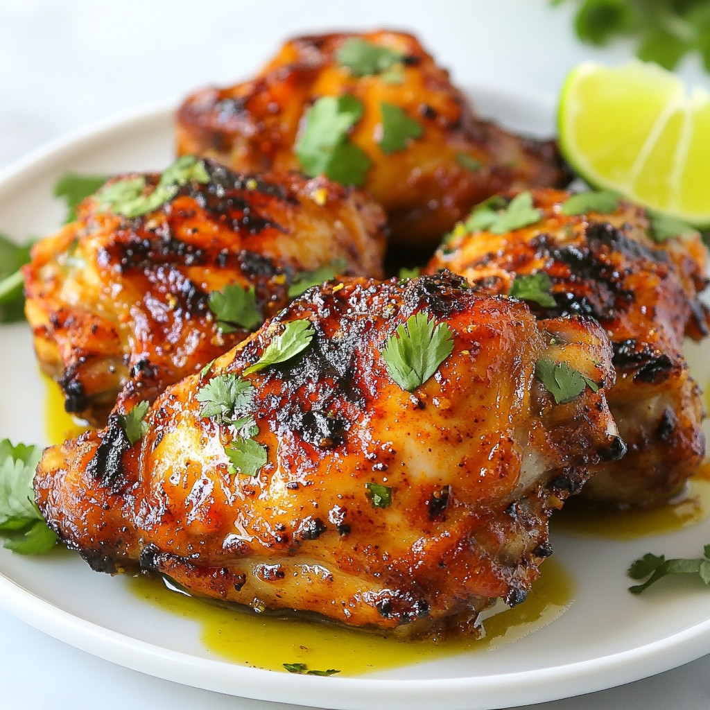 Spicy Keto Grilled Chicken Thighs Flavorful Delight